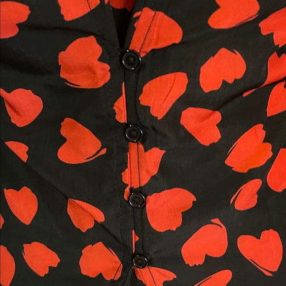 Heart ❤️ Print Women's Blouse - Picture 8 of 9